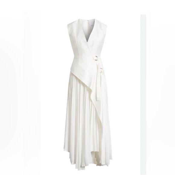 Acler Ellenbrook Asymptomatical White Maxi Dress 8US